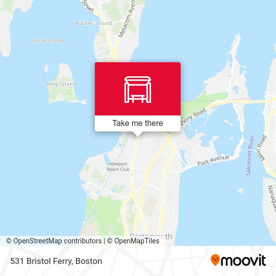 531 Bristol Ferry map