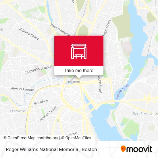 Roger Williams National Memorial map