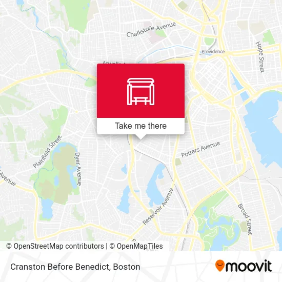 Cranston Before Benedict map