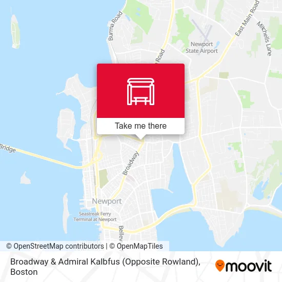 Broadway & Admiral Kalbfus (Opposite Rowland) map