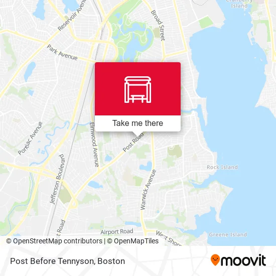 Post Before Tennyson map