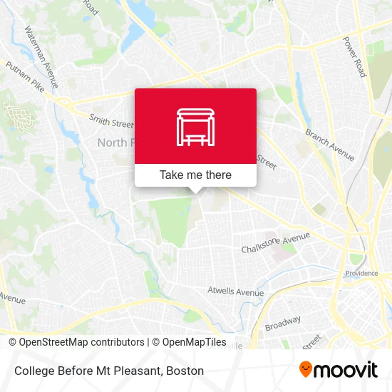 College Before Mt Pleasant map