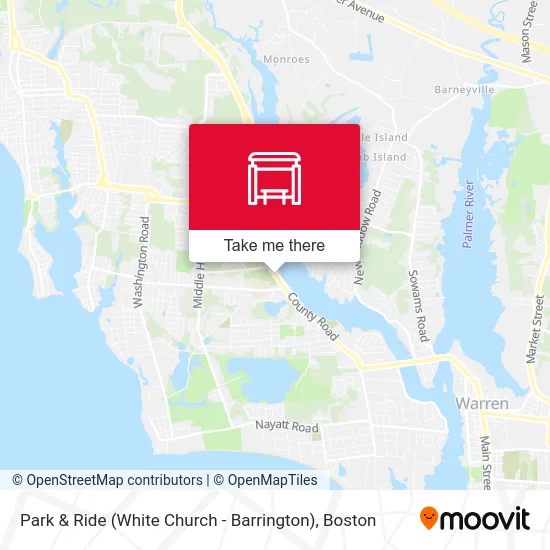 Mapa de Park & Ride (White Church - Barrington)