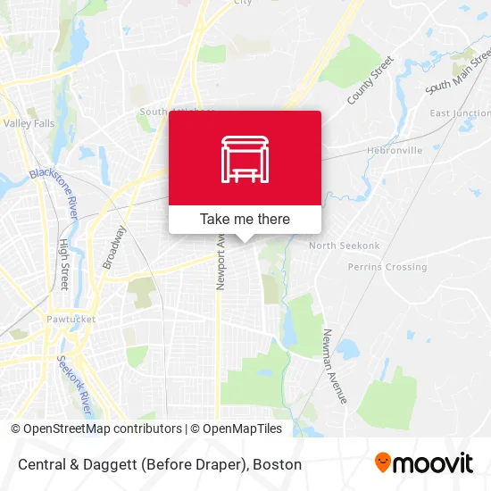 Central & Daggett (Before Draper) map