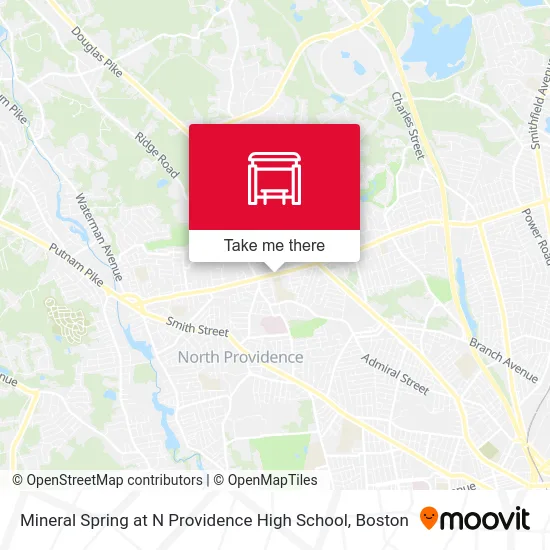 Mineral Spring at N Providence High School map