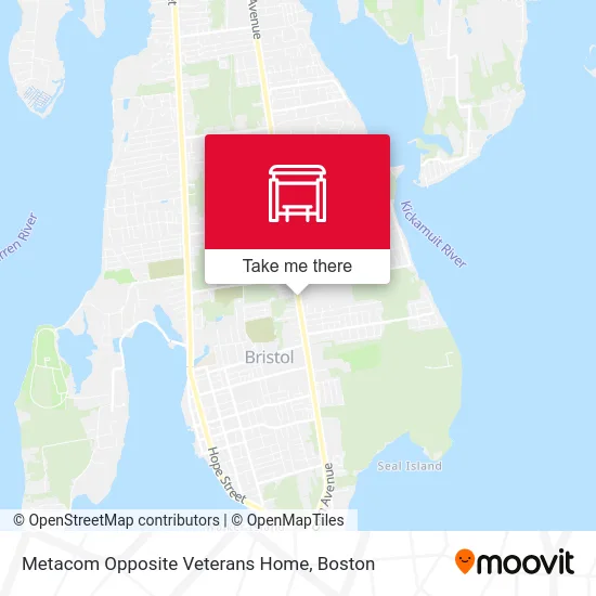 Metacom Opposite Veterans Home map