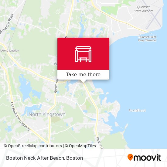 Boston Neck After Beach map
