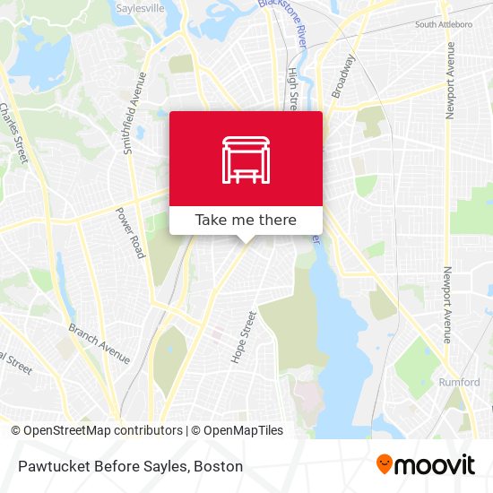 Mapa de Pawtucket Before Sayles