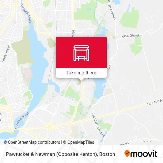 Pawtucket & Newman (Opposite Kenton) map