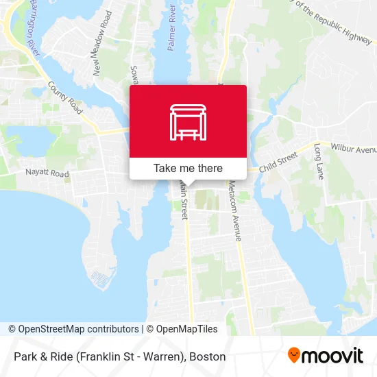 Park & Ride (Franklin St - Warren) map