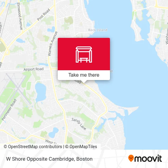 W Shore Opposite Cambridge map
