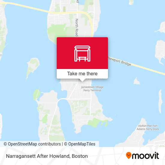 Narragansett After Howland map
