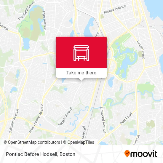 Pontiac Before Hodsell map