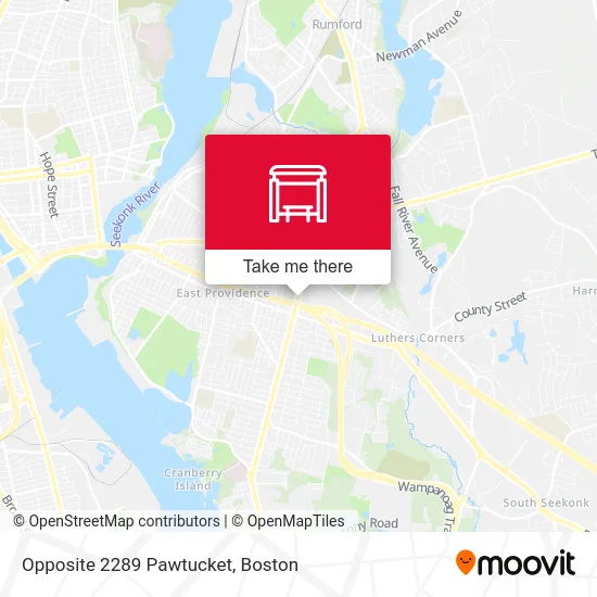 Opposite 2289 Pawtucket map