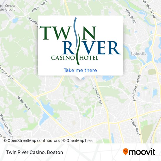 Twin River Casino map
