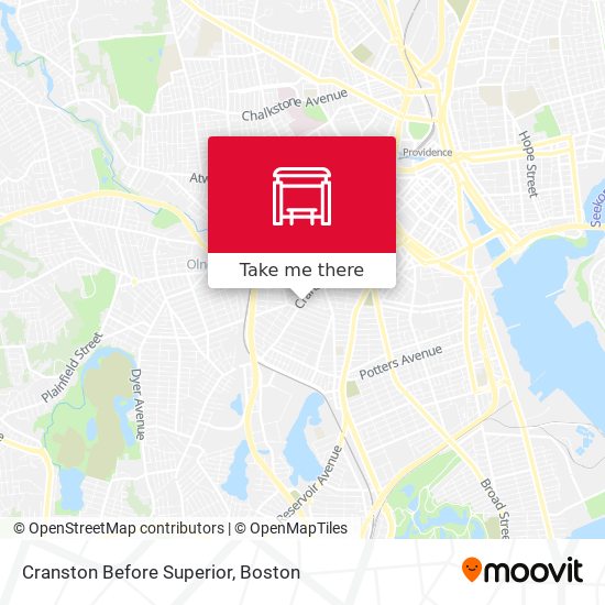 Mapa de Cranston Before Superior