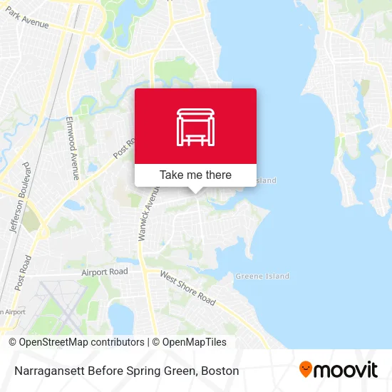 Narragansett Before Spring Green map