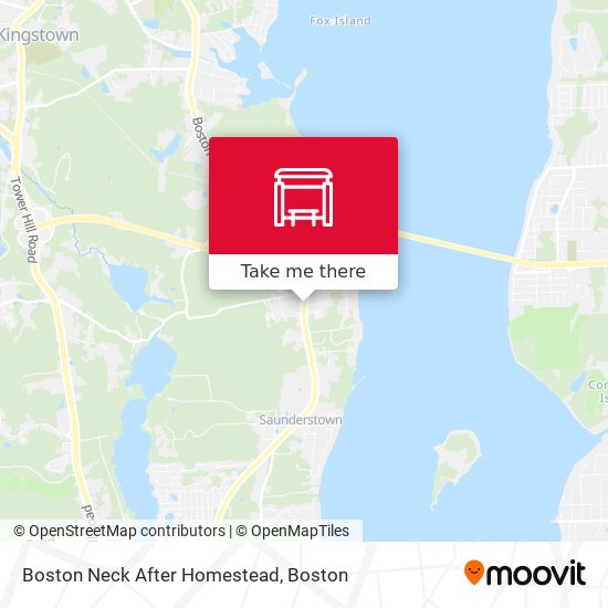 Boston Neck After Homestead map