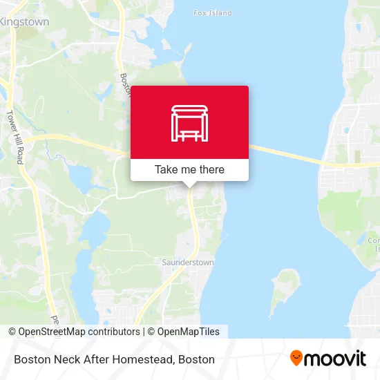 Boston Neck After Homestead map