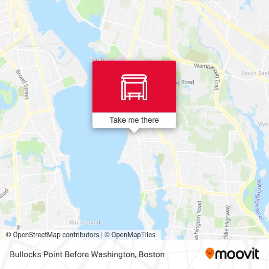 Bullocks Point Before Washington map