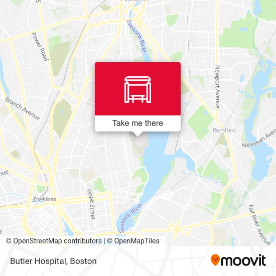 Mapa de Butler Hospital