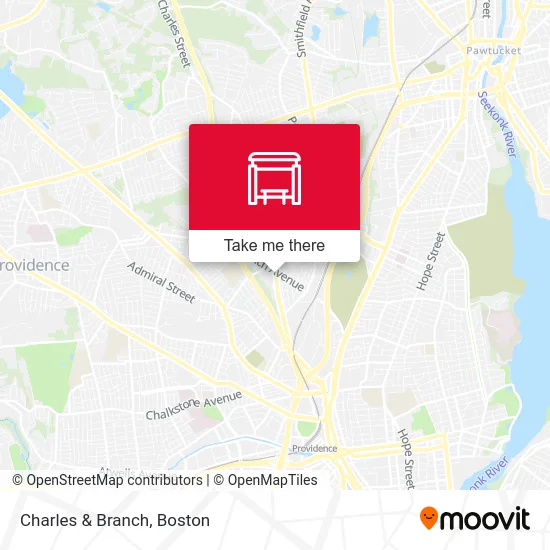 Charles & Branch map