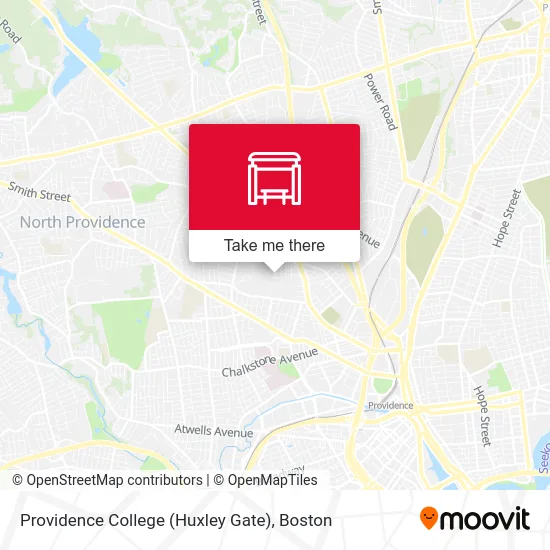 Mapa de Providence College (Huxley Gate)