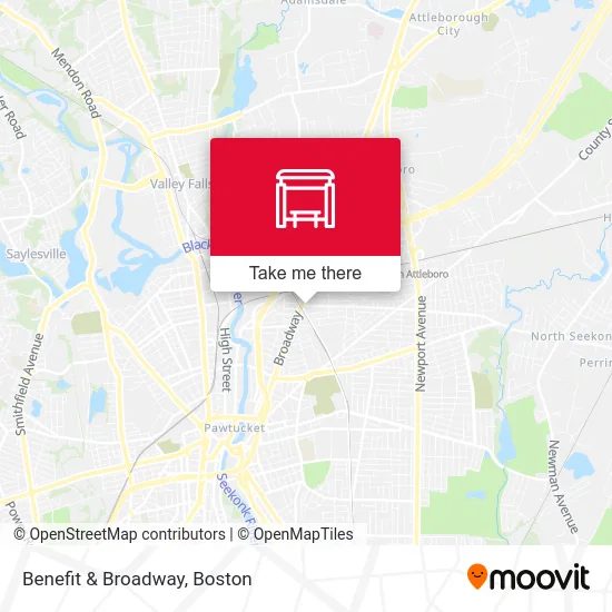 Benefit & Broadway map