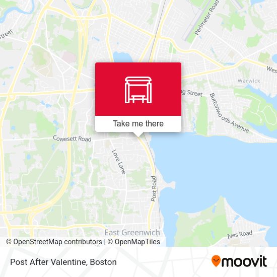 Post After Valentine map