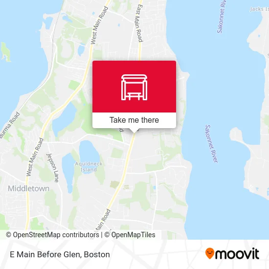 E Main Before Glen map