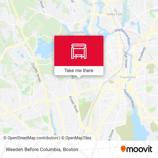 Weeden Before Columbia map