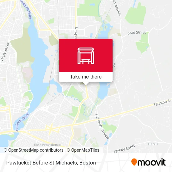 Pawtucket Before St Michaels map