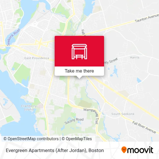 Evergreen Apartments (After Jordan) map