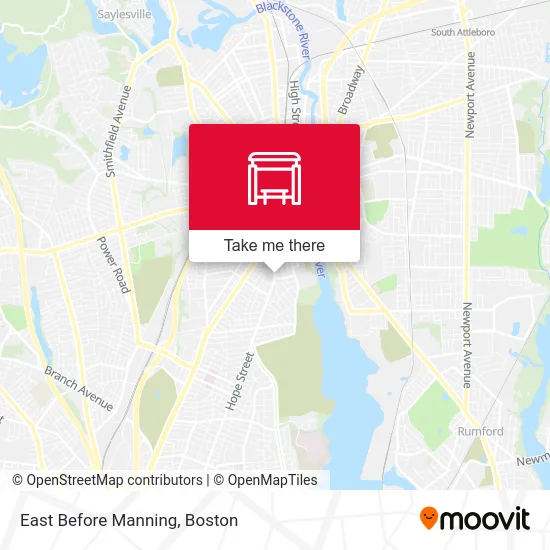 East Before Manning map