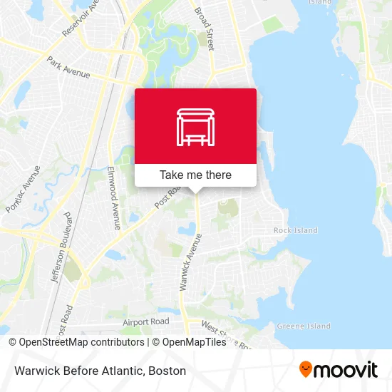 Warwick Before Atlantic map