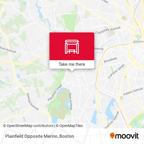 Plainfield Opposite Merino map
