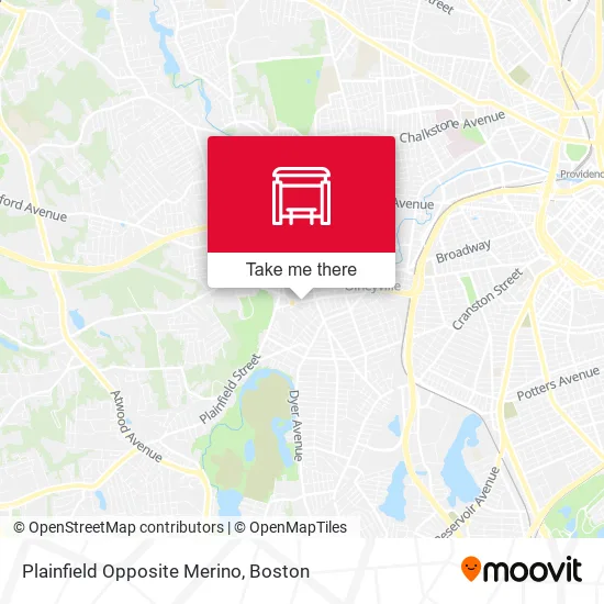 Plainfield Opposite Merino map