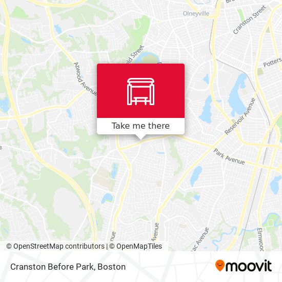 Mapa de Cranston Before Park