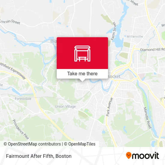 Fairmount After Fifth map