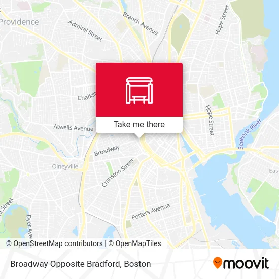 Broadway Opposite Bradford map