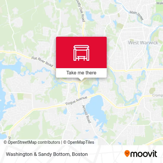 Washington & Sandy Bottom map