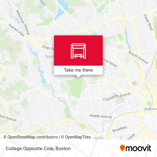 College Opposite Cole map