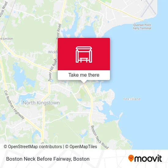 Boston Neck Before Fairway map
