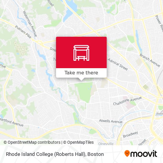 Mapa de Rhode Island College (Roberts Hall)