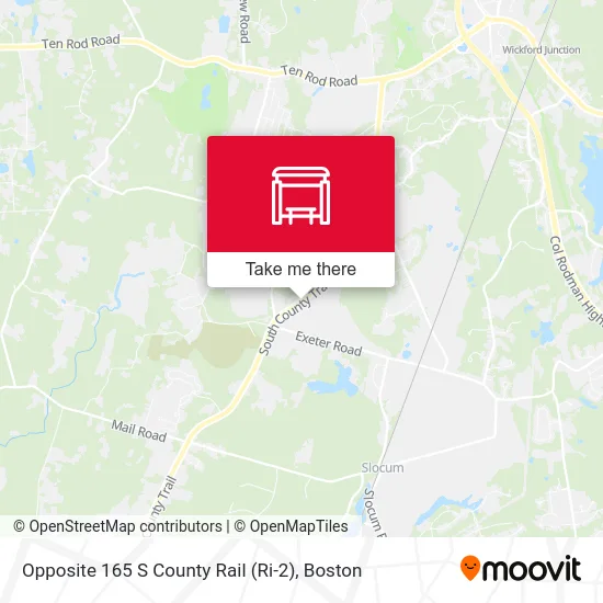 Opposite 165 S County Rail (Ri-2) map