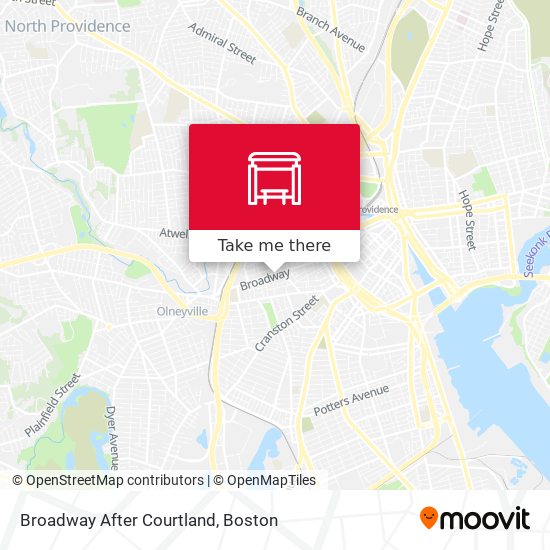 Broadway After Courtland map