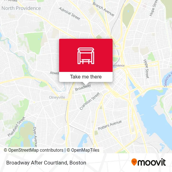 Broadway After Courtland map