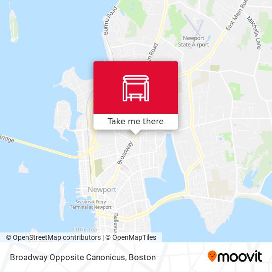 Mapa de Broadway Opposite Canonicus