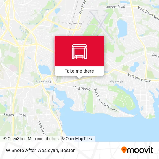 W Shore After Wesleyan map