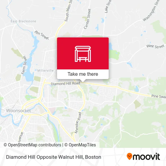 Diamond Hill Opposite Walnut Hill map